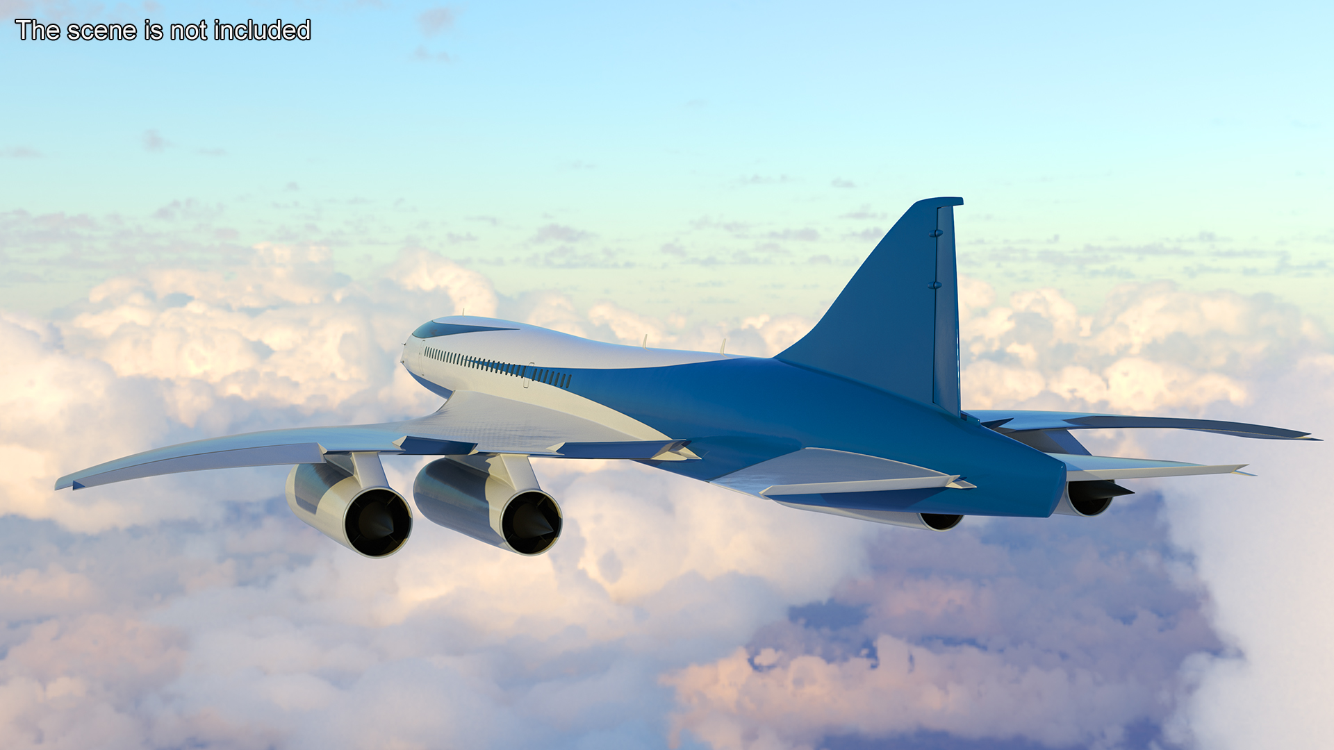 Supersonic Passenger Jet Generic 3D