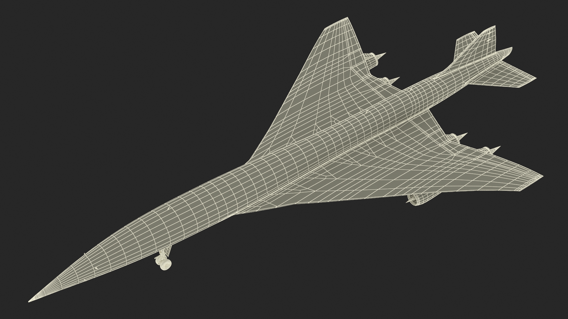 Supersonic Passenger Jet Generic 3D