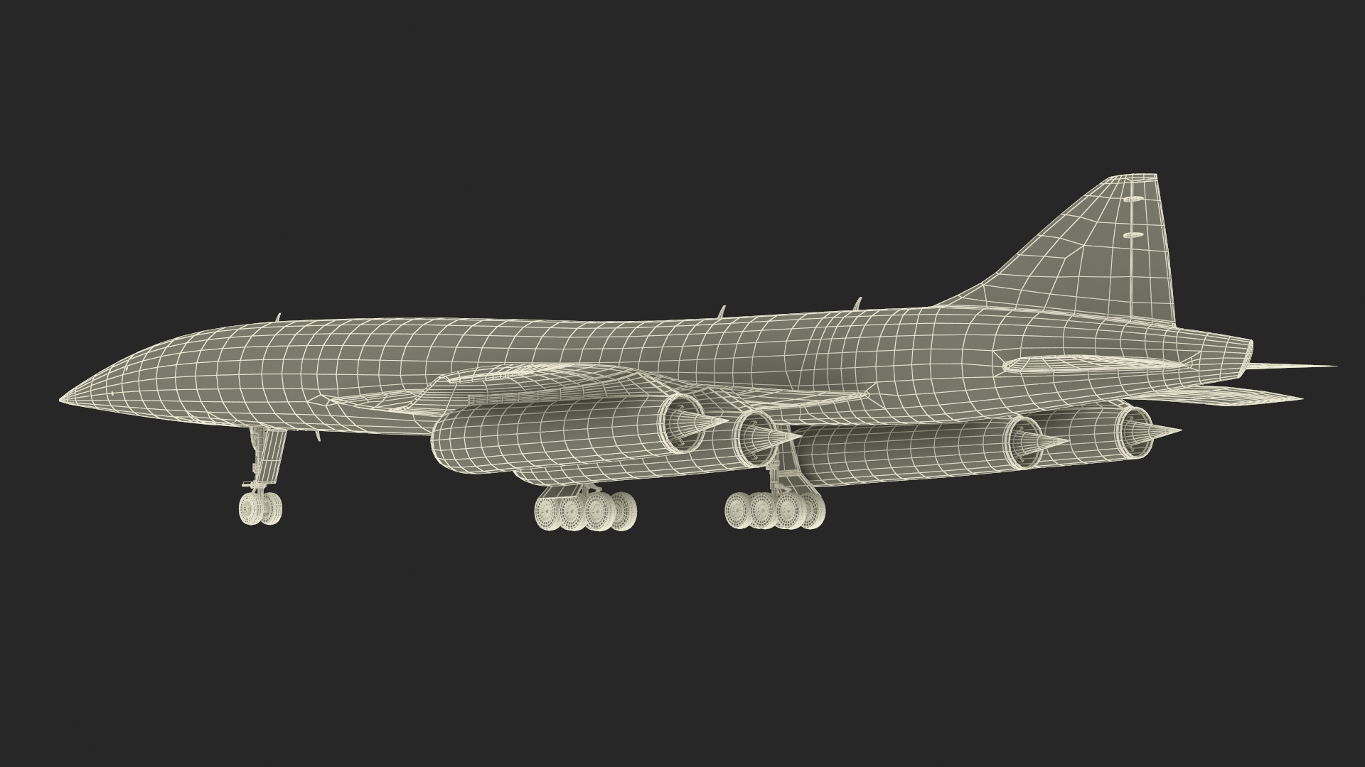 Supersonic Passenger Jet Generic 3D