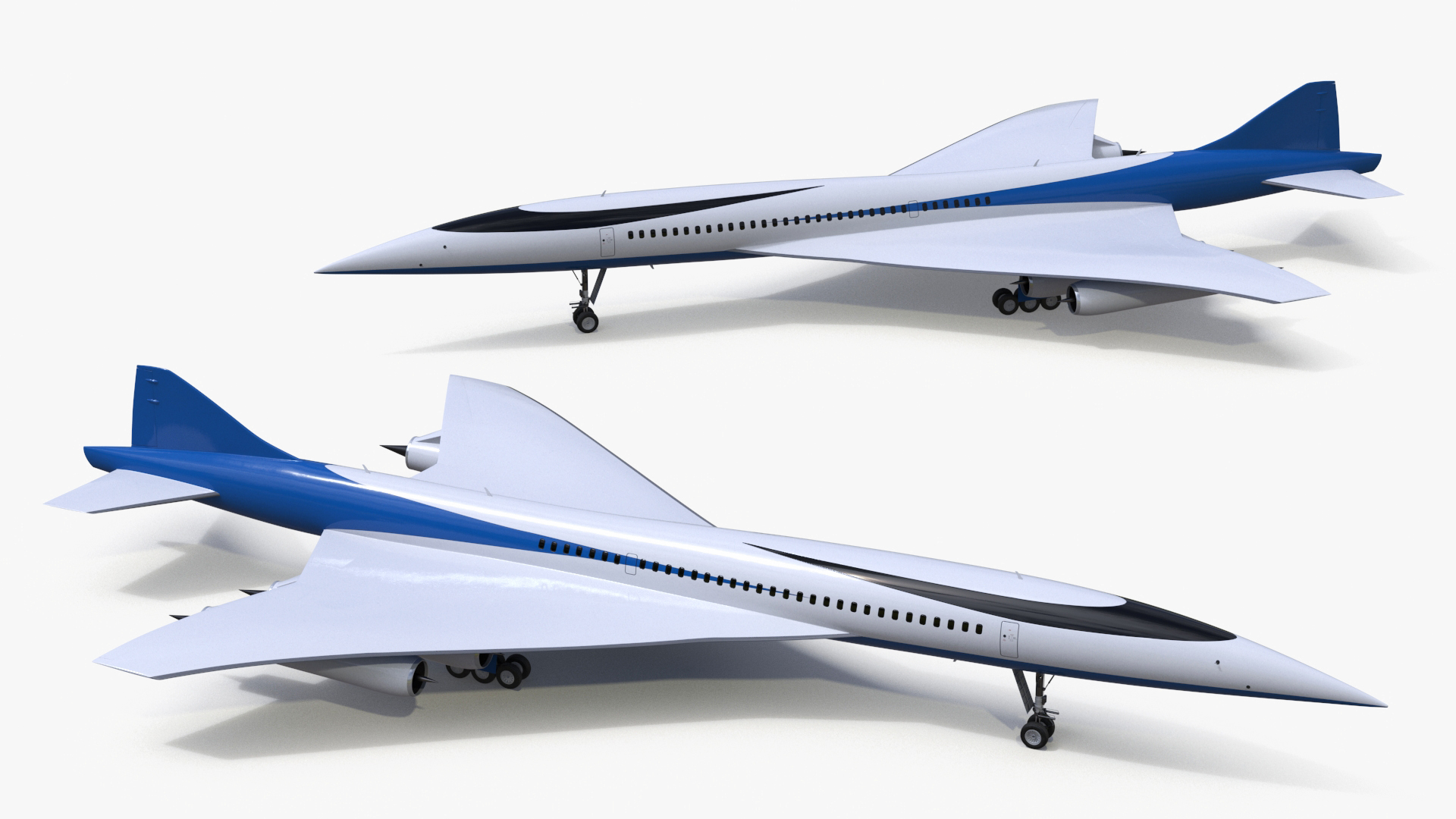 Supersonic Passenger Jet Generic 3D