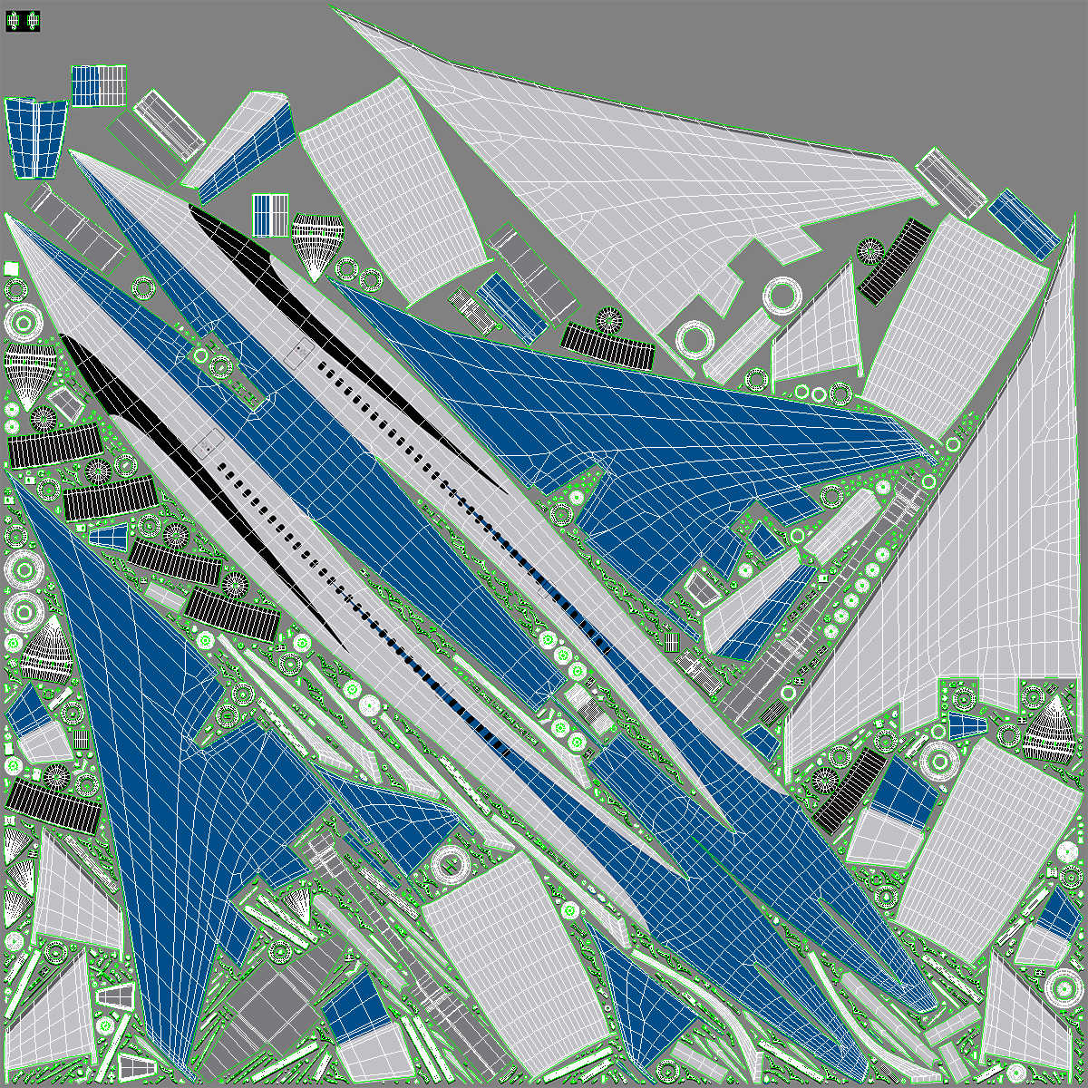 Supersonic Passenger Jet Generic 3D