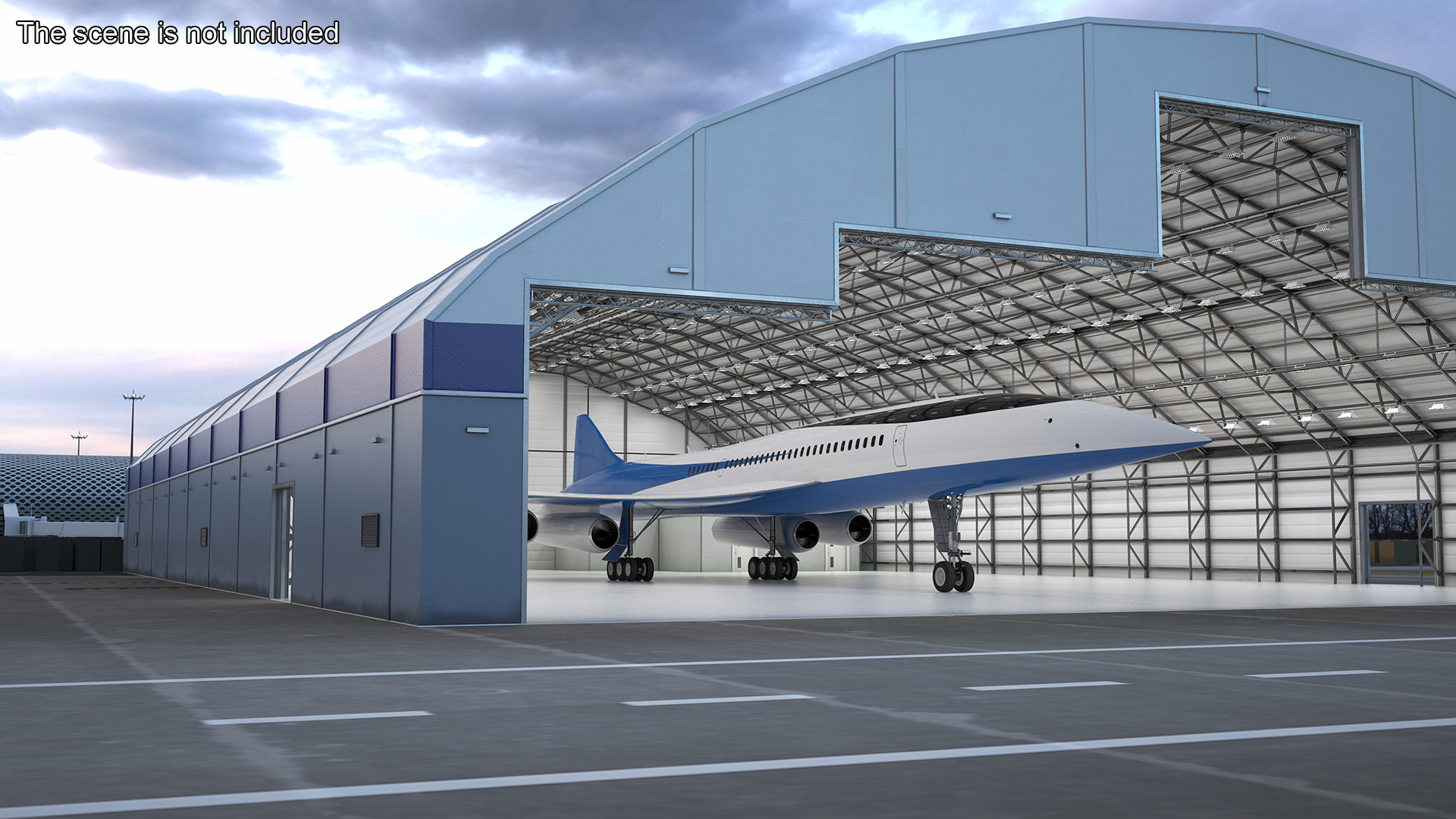 Supersonic Passenger Jet Generic 3D
