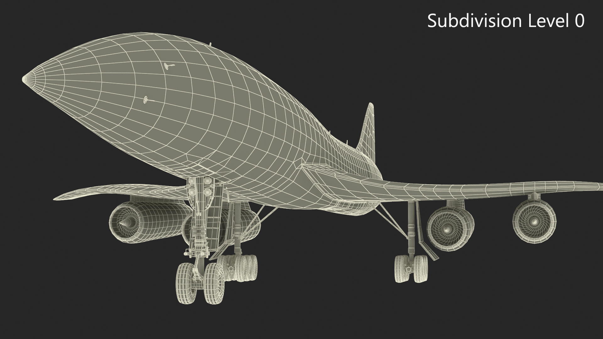 Supersonic Passenger Jet Generic 3D