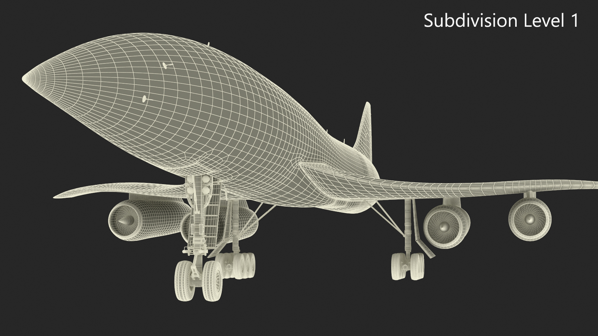 Supersonic Passenger Jet Generic 3D