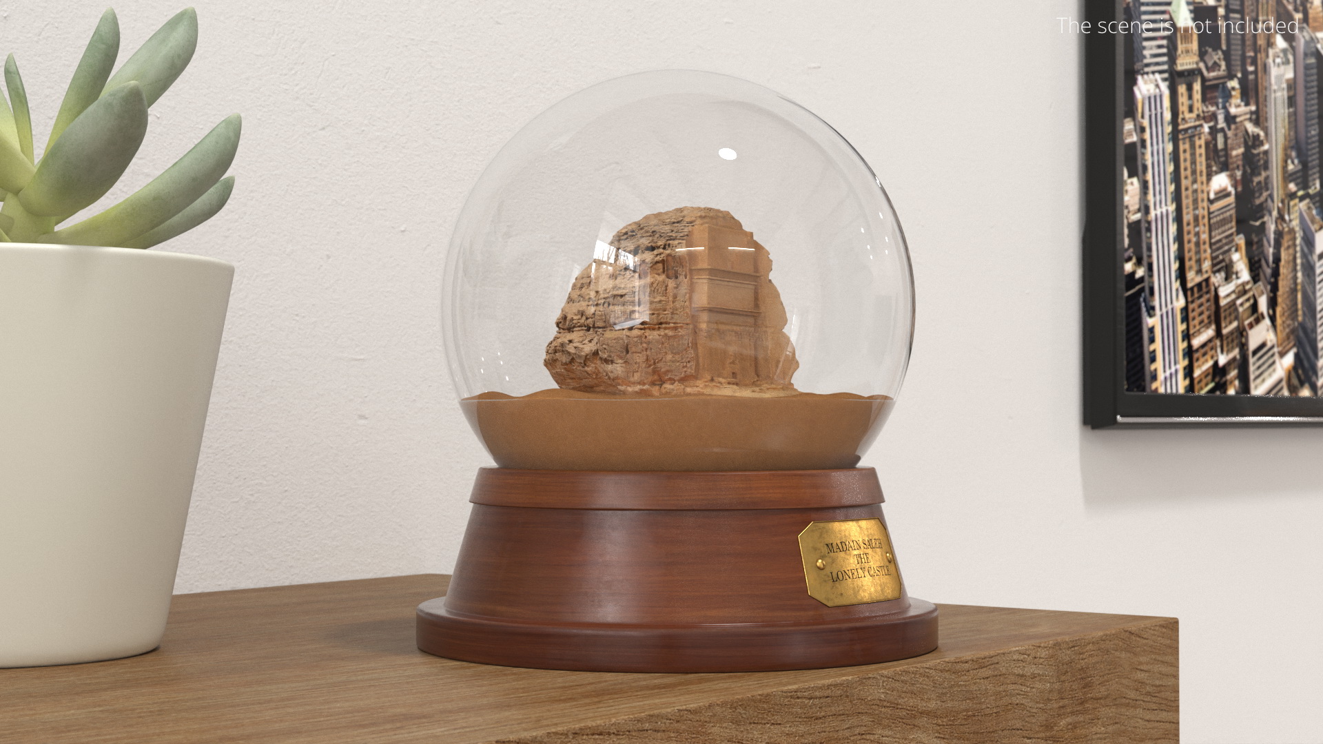Madain Saleh in Glass Globe - view 3