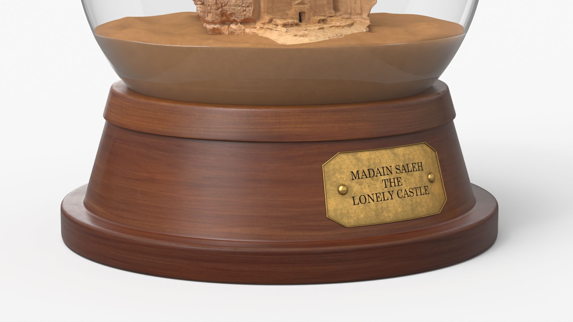 Madain Saleh in Glass Globe - view 5