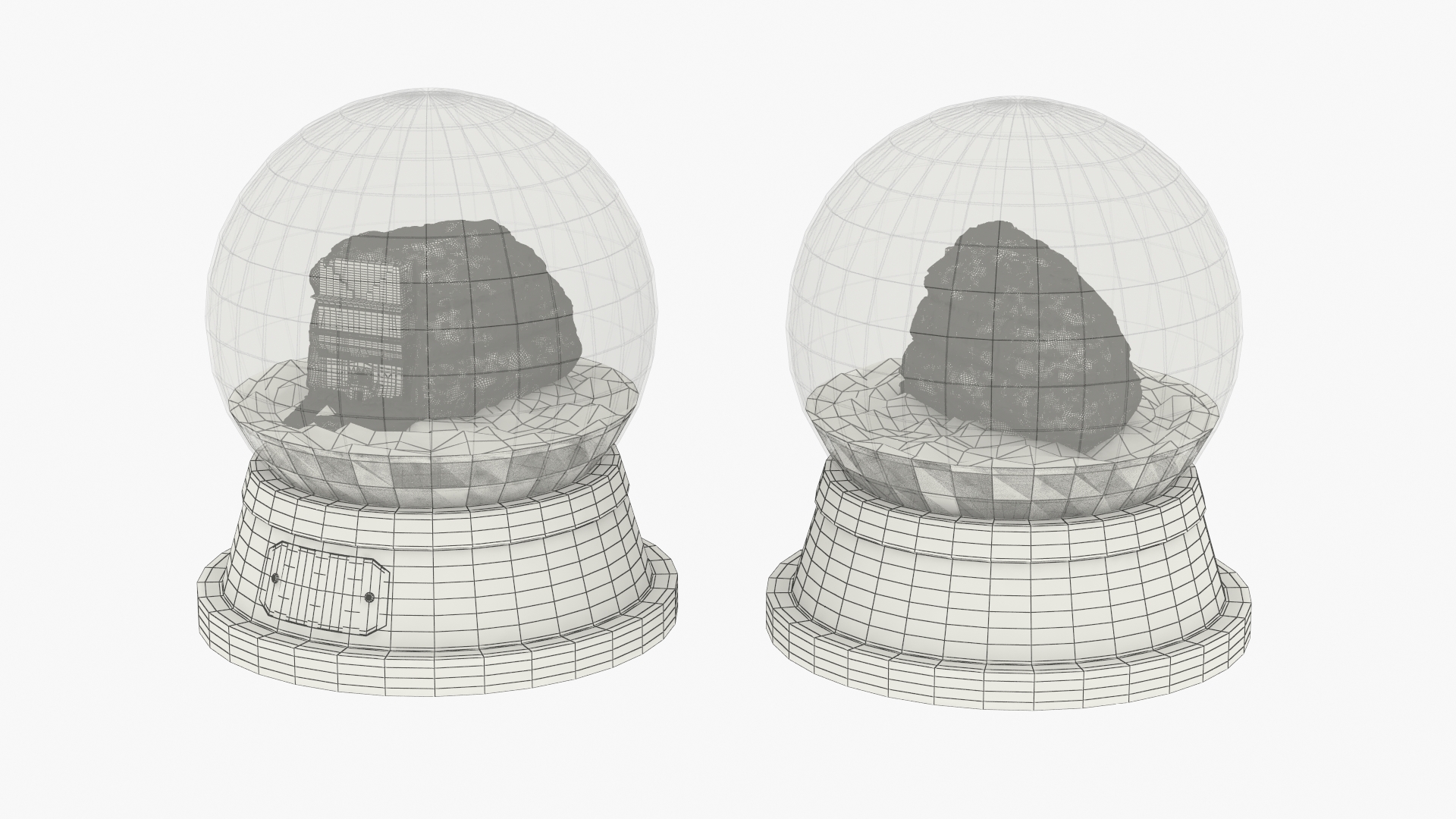 Madain Saleh in Glass Globe - view 9