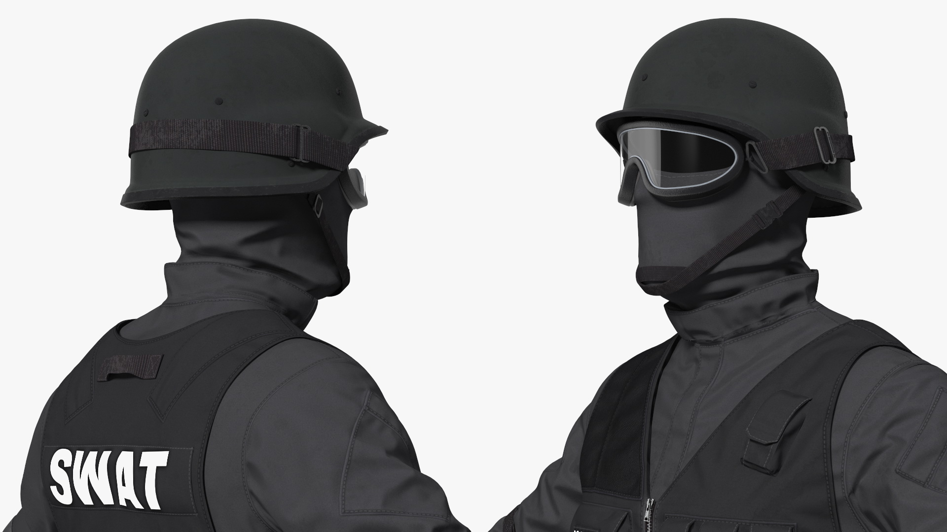 3D SWAT Police Officer Tactical Gear model