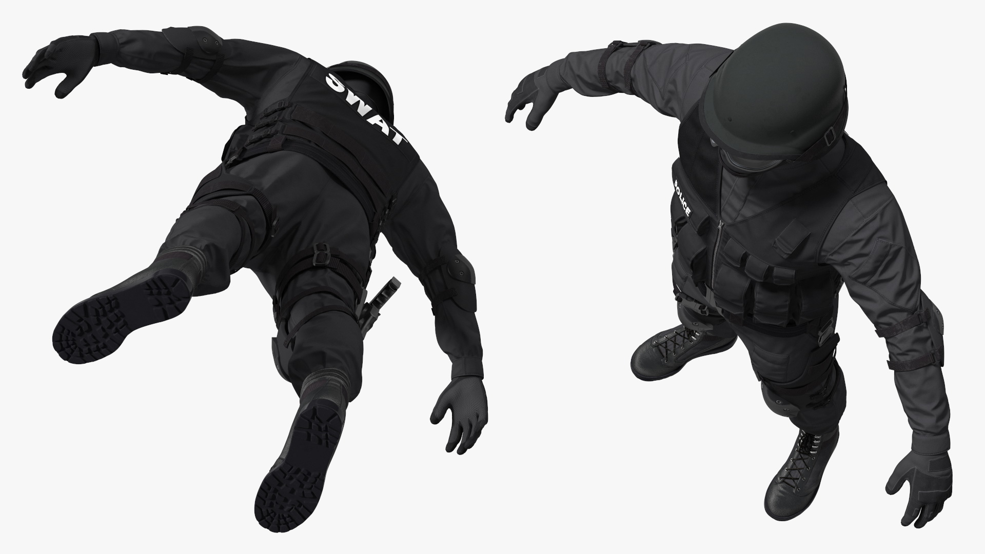 3D SWAT Police Officer Tactical Gear model