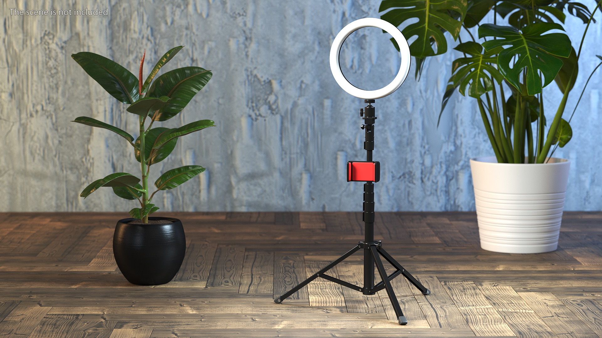 Selfie Ring Light with Tripod Stand and Phone Holder 3D
