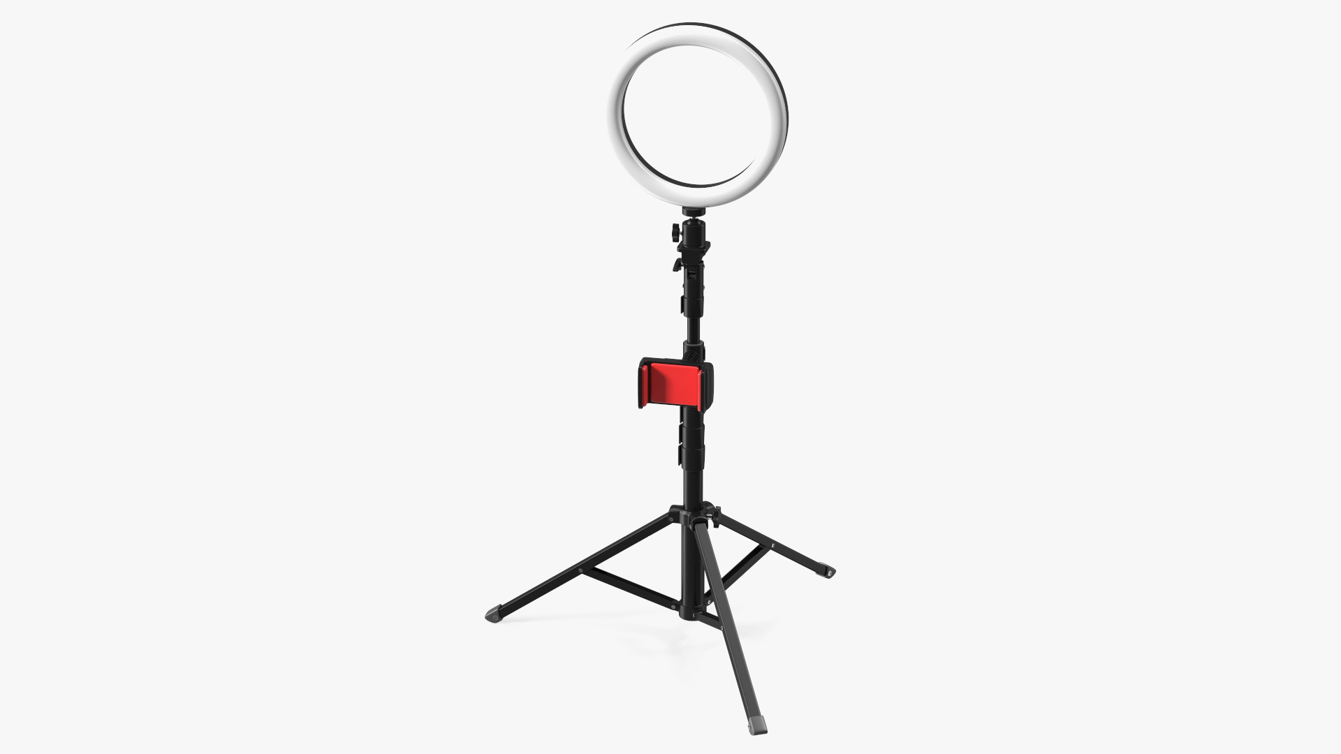 Selfie Ring Light with Tripod Stand and Phone Holder 3D