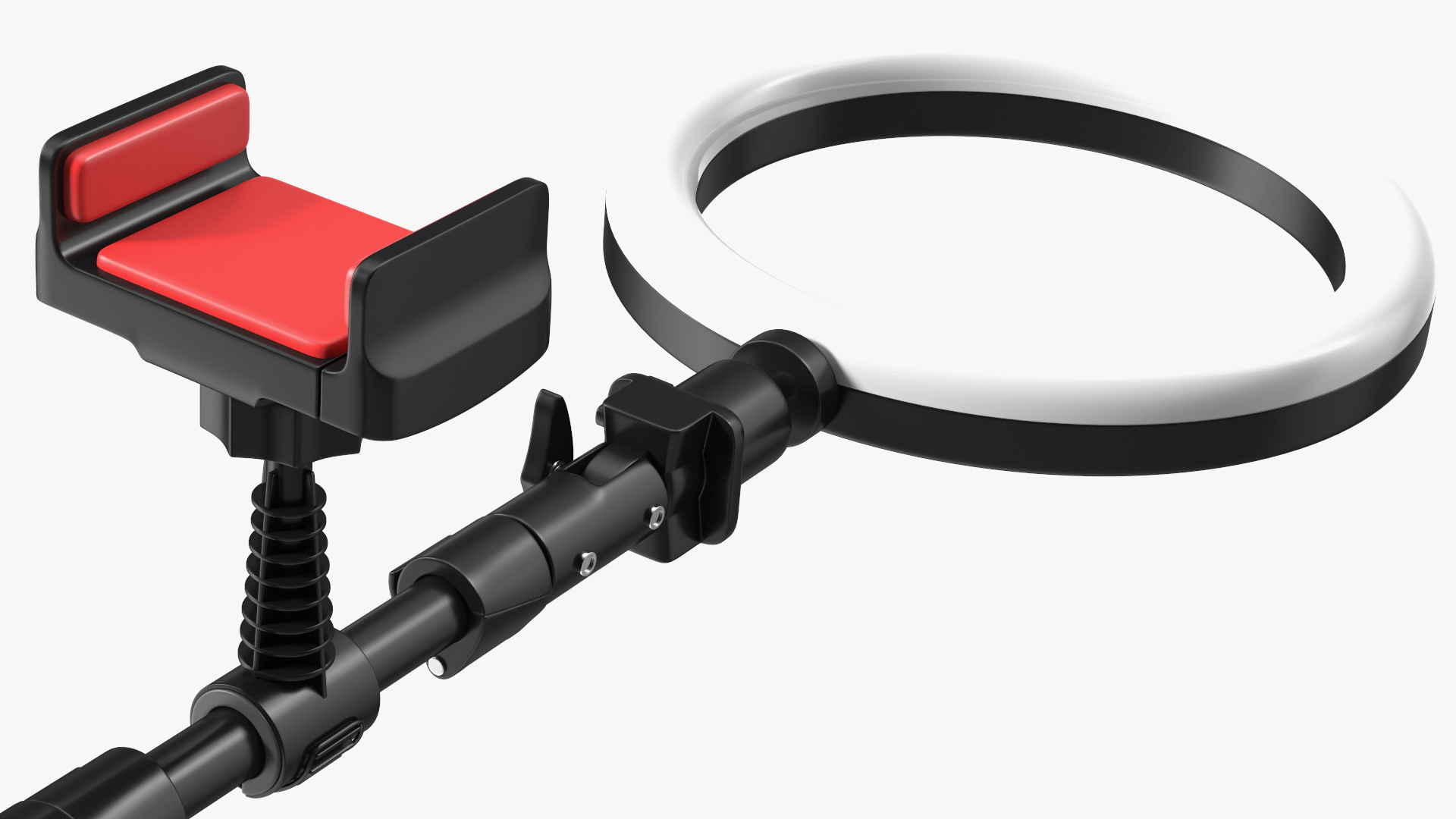 Selfie Ring Light with Tripod Stand and Phone Holder 3D