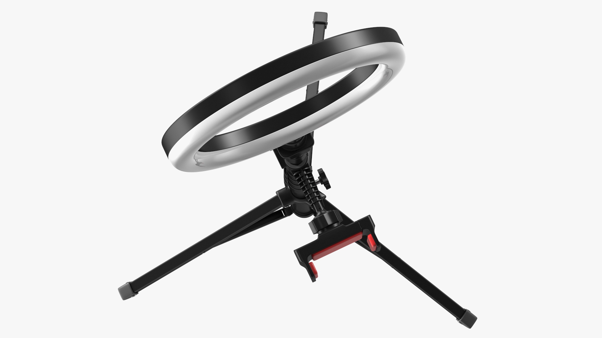 Selfie Ring Light with Tripod Stand and Phone Holder 3D