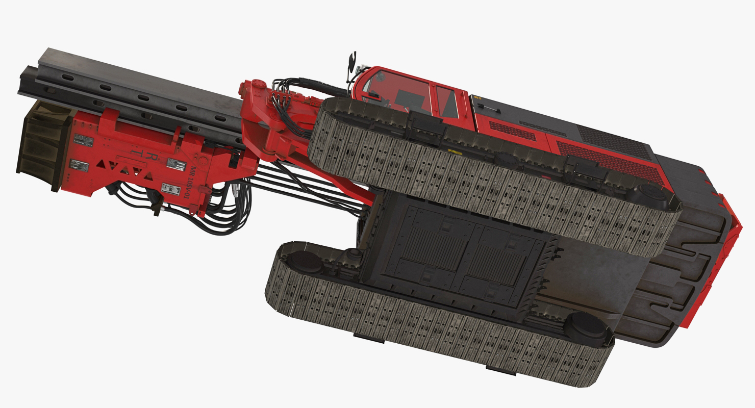 Hydraulics Pile Driver Generic Folded 3D