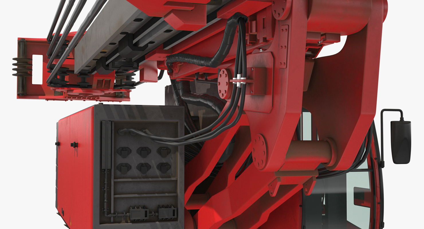 Hydraulics Pile Driver Generic Folded 3D
