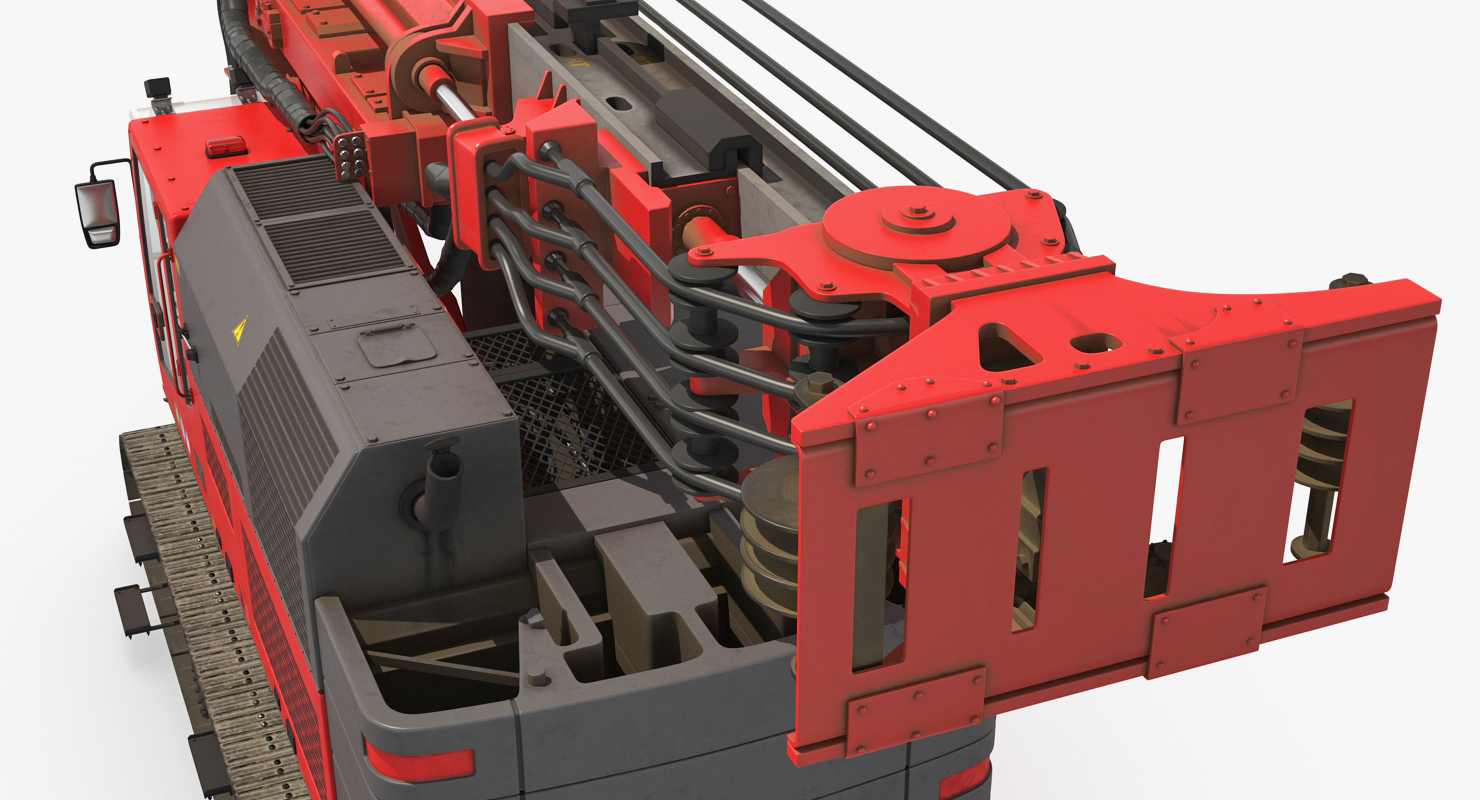Hydraulics Pile Driver Generic Folded 3D