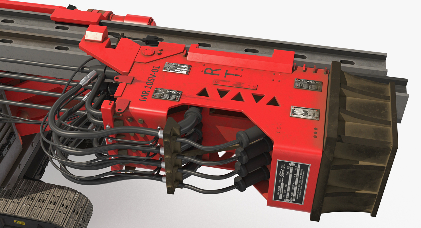 Hydraulics Pile Driver Generic Folded 3D