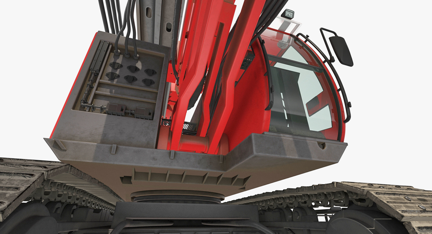 Hydraulics Pile Driver Generic Folded 3D