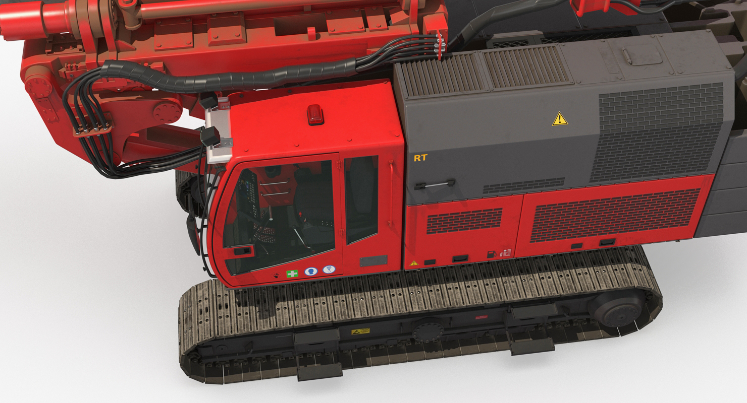 Hydraulics Pile Driver Generic Folded 3D
