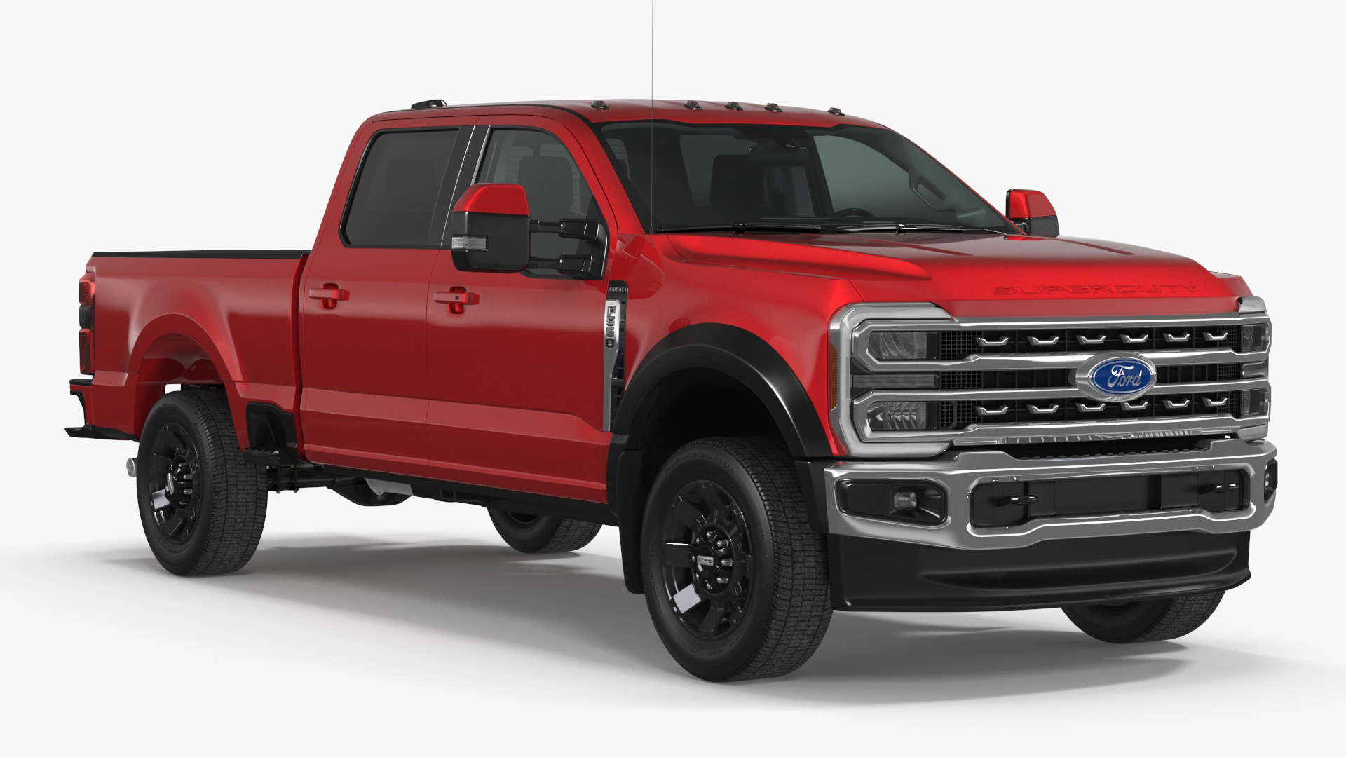 3D Ford Super Duty F-550 with U-Haul Axle Tow Dolly model