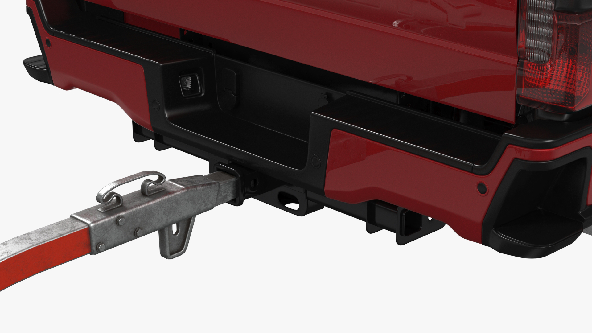 3D Ford Super Duty F-550 with U-Haul Axle Tow Dolly model