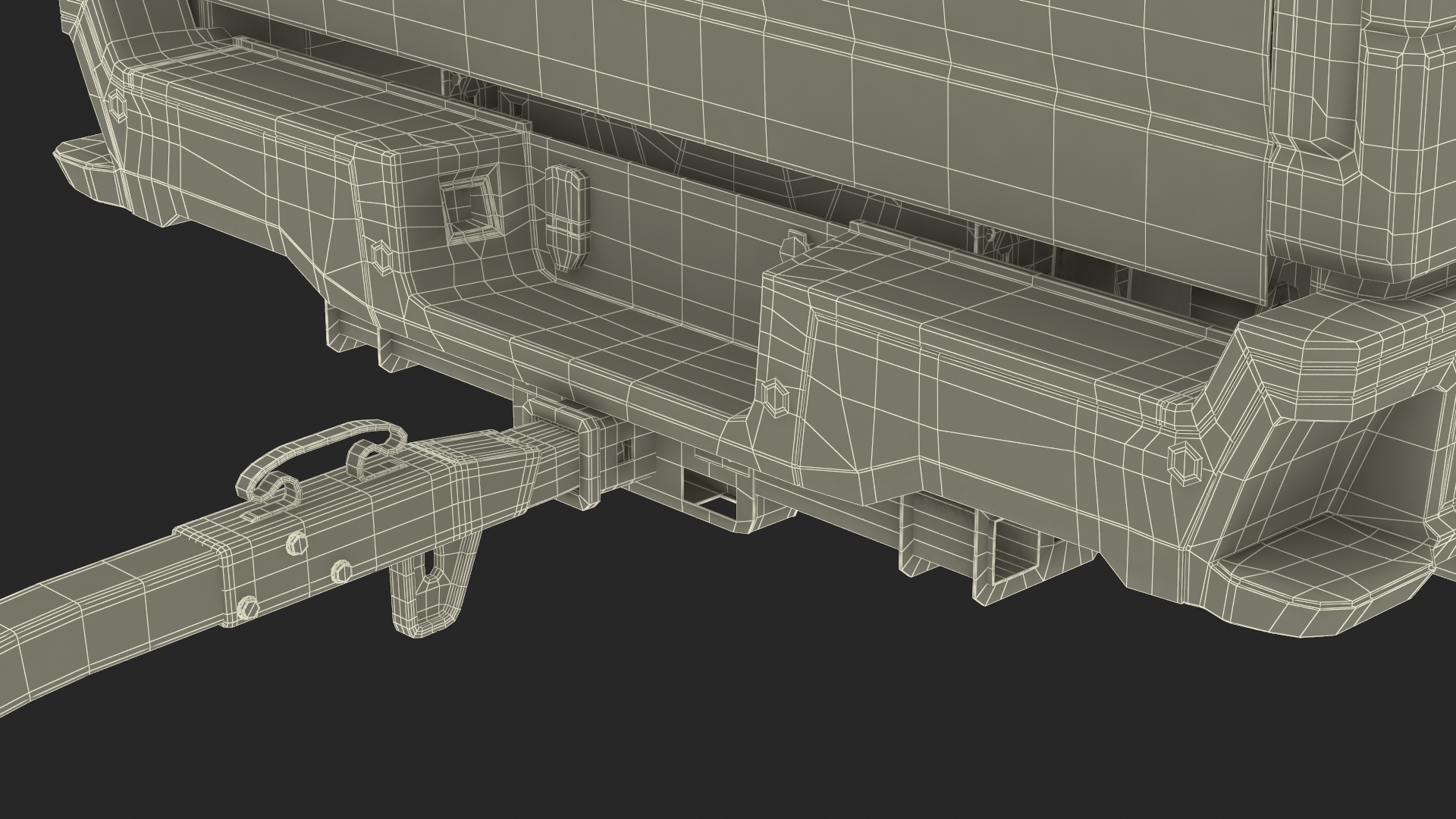 3D Ford Super Duty F-550 with U-Haul Axle Tow Dolly model