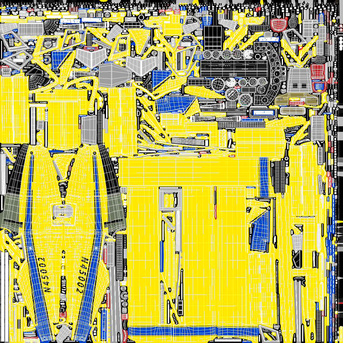 Agricultural Plane Air Tractor AT 502B Yellow Rigged 3D