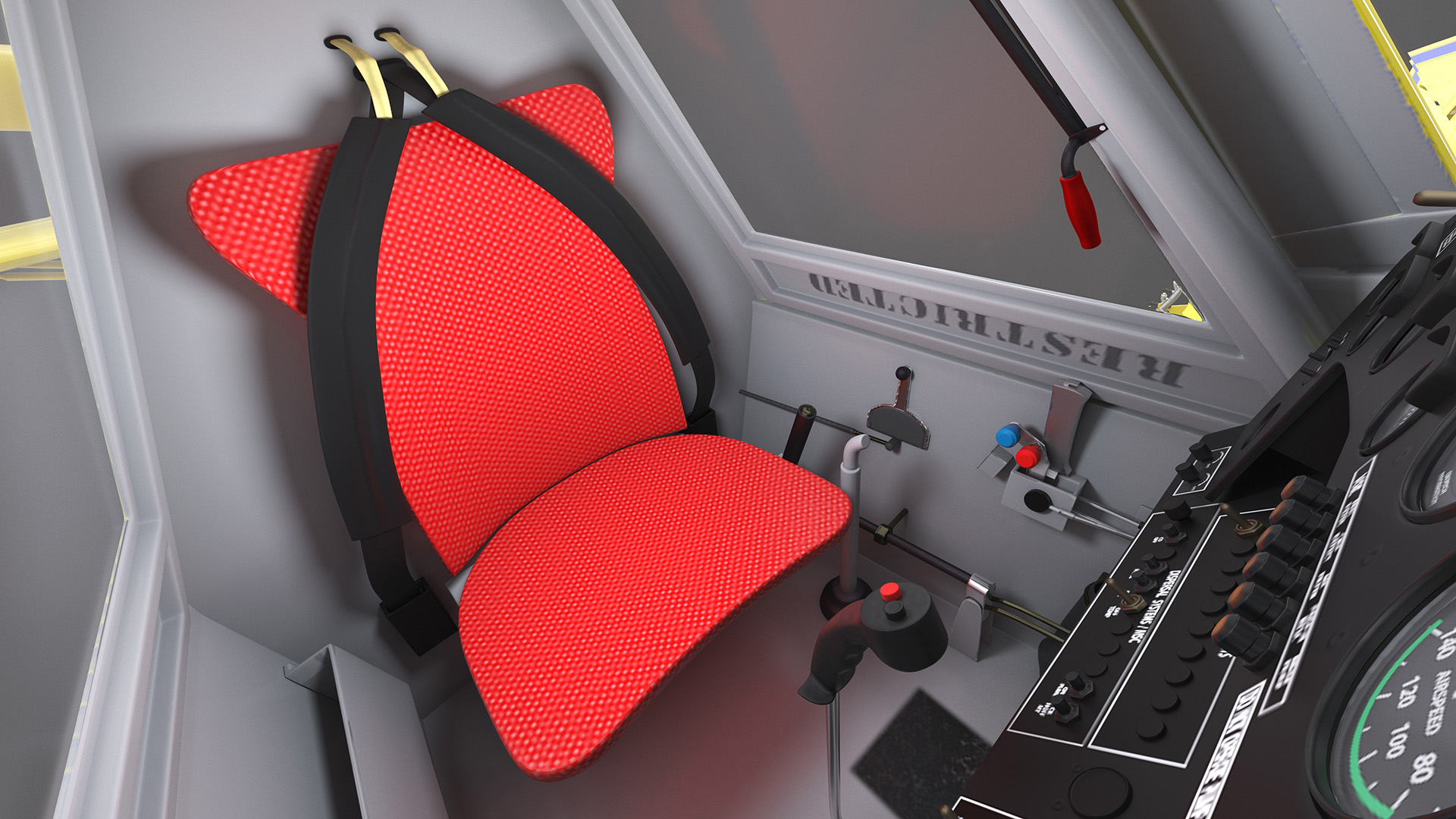 Agricultural Plane Air Tractor AT 502B Yellow Rigged 3D
