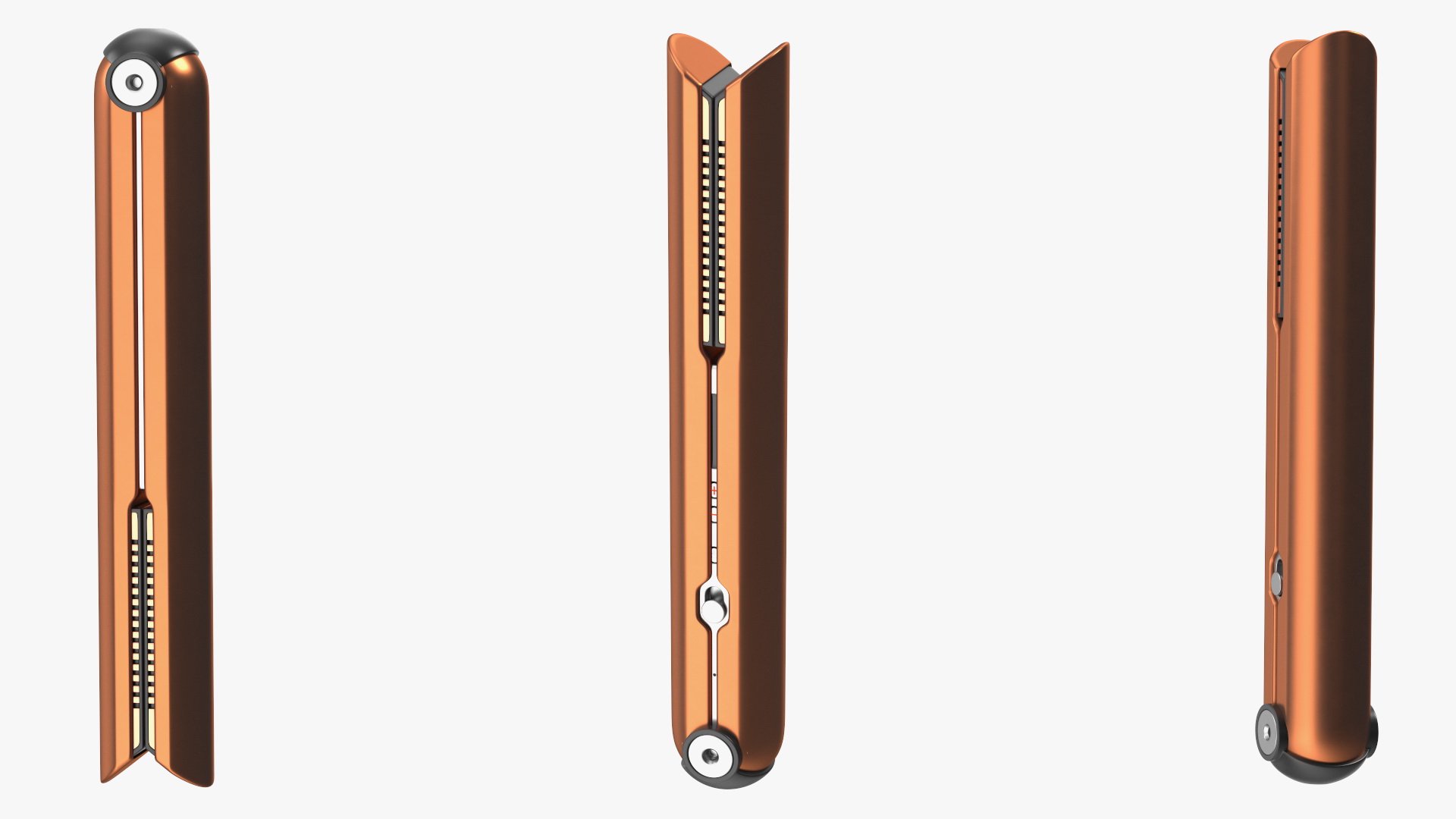 3D Hair Straightener Dyson Corrale Copper Closed State