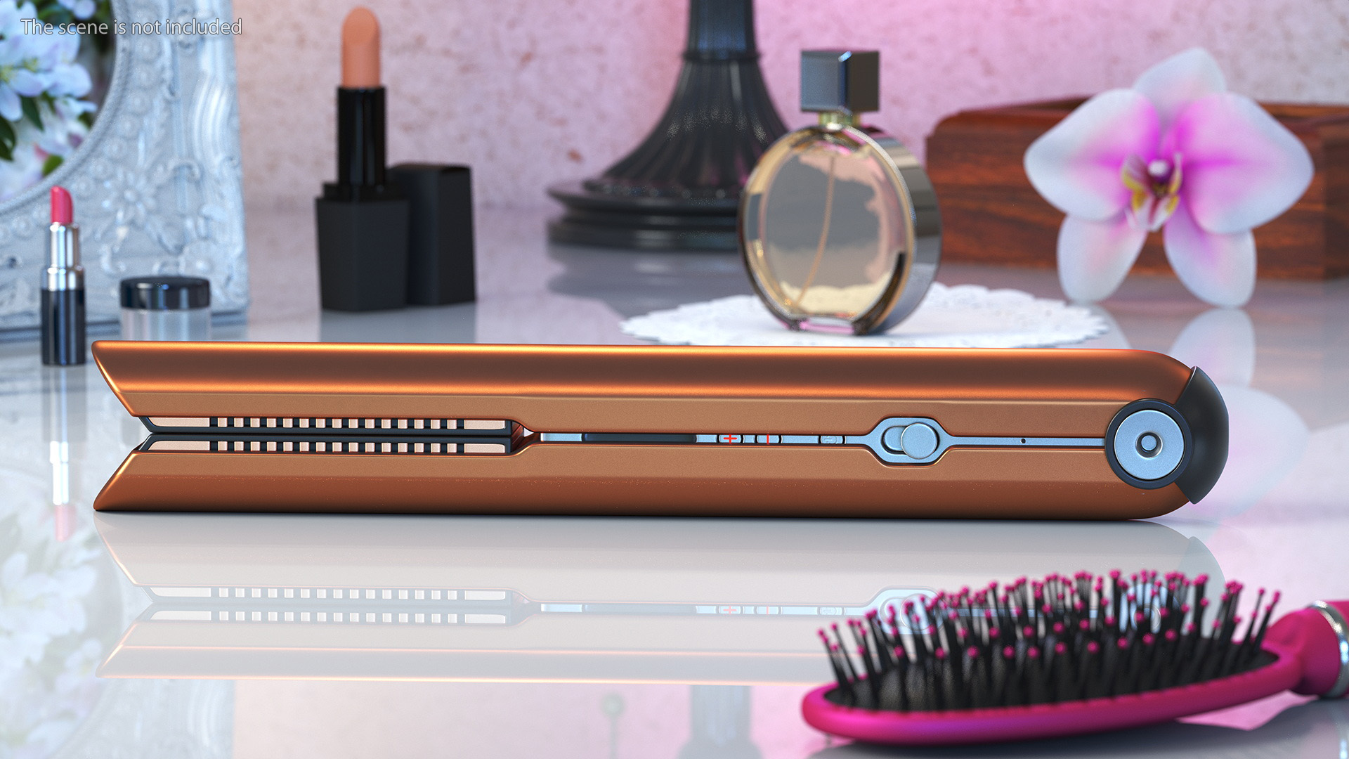 3D Hair Straightener Dyson Corrale Copper Closed State