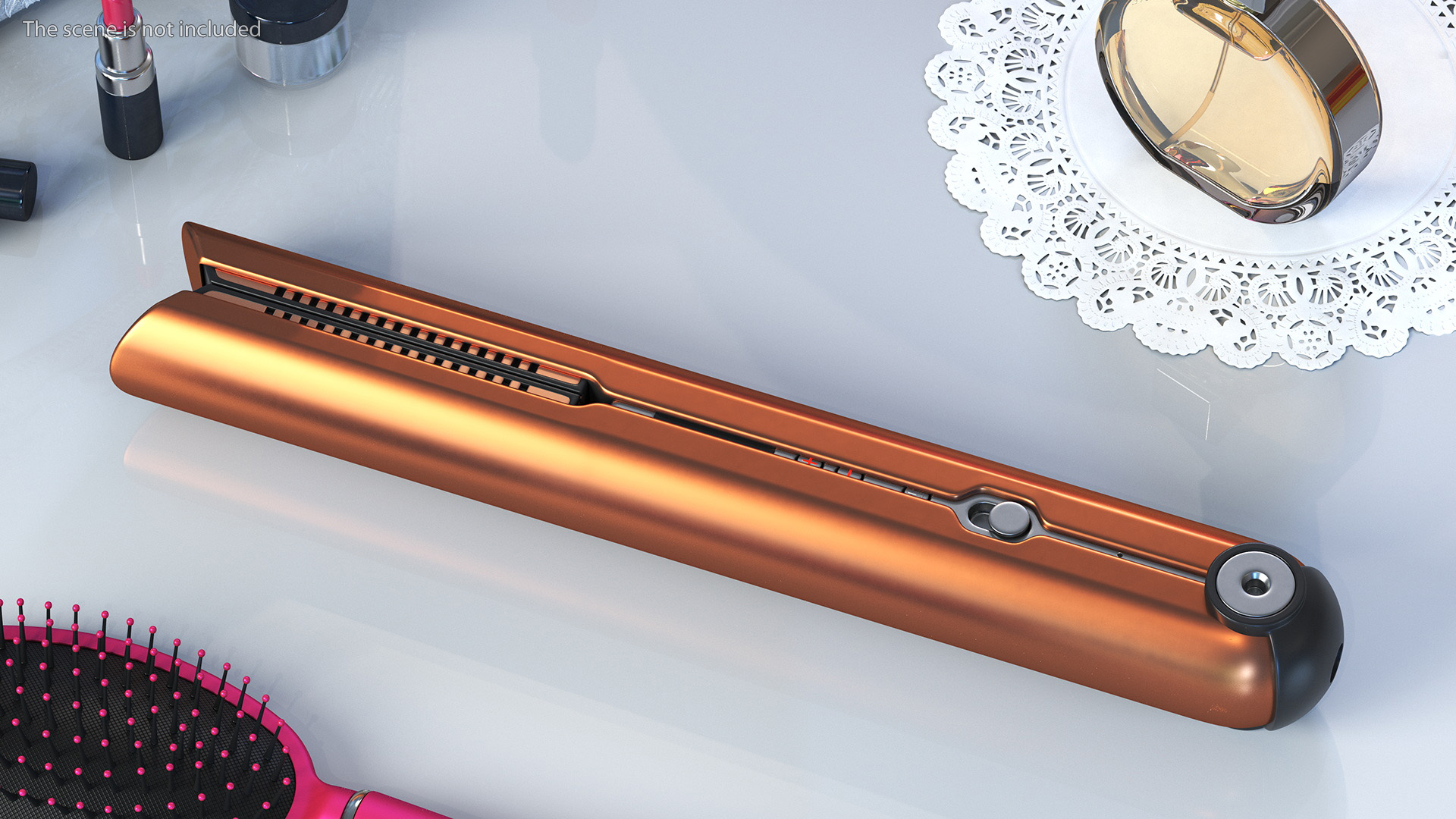 3D Hair Straightener Dyson Corrale Copper Closed State