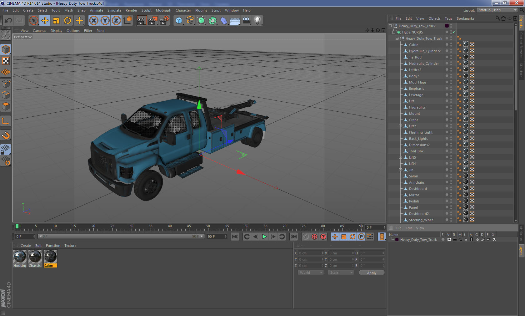 3D model Heavy Duty Tow Truck