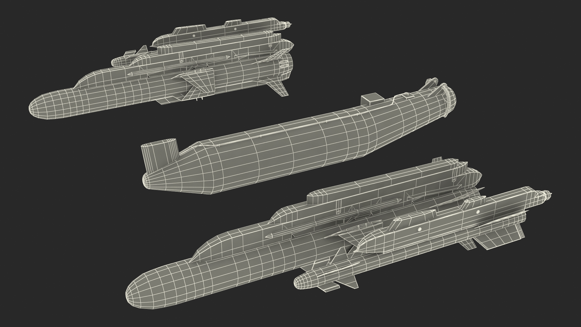 3D model Fighter Aircraft Armament