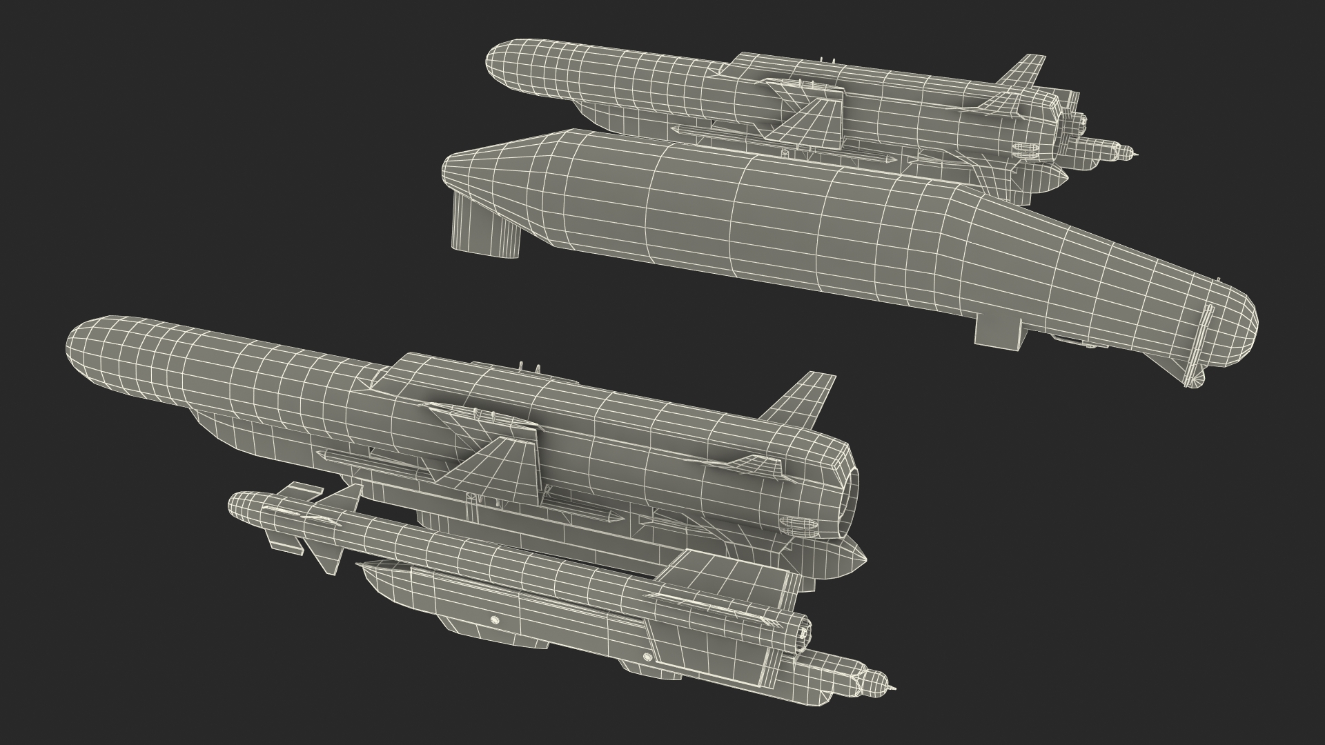 3D model Fighter Aircraft Armament