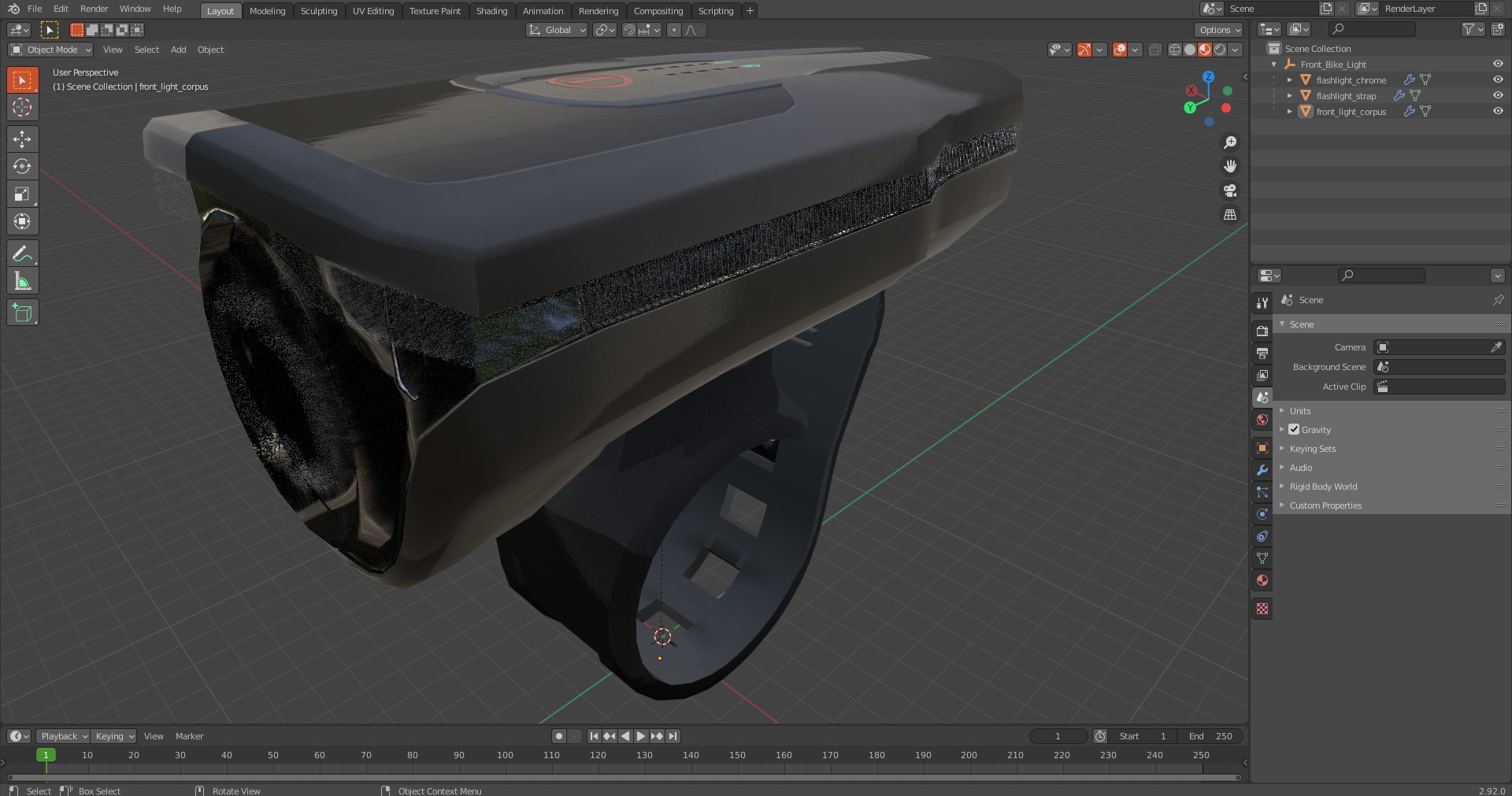 3D Front Bike Light