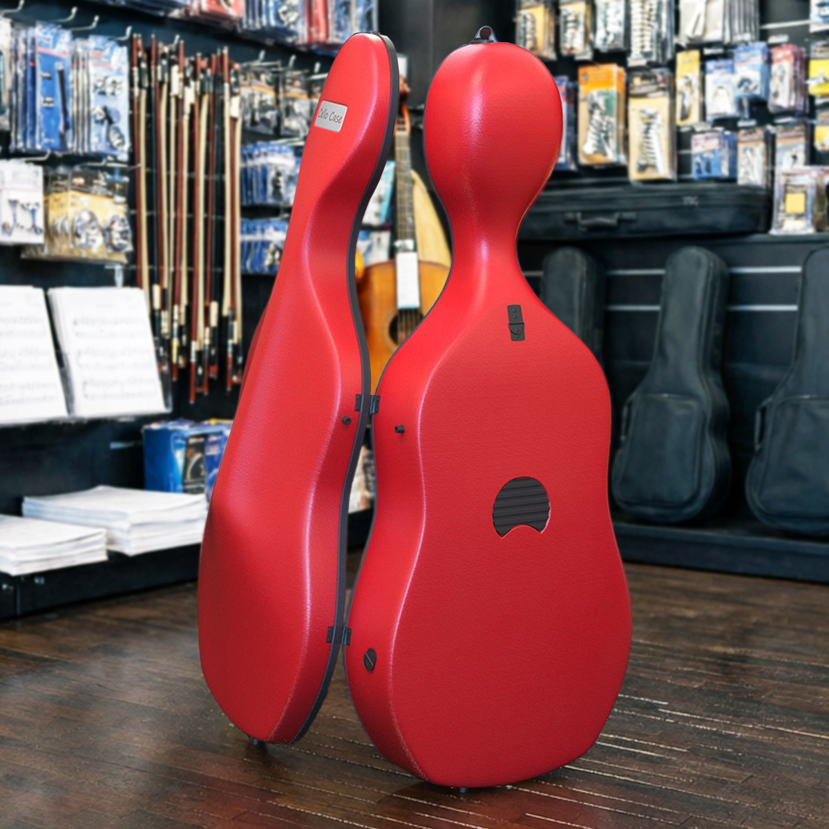 Cello Case Open 3D model preview