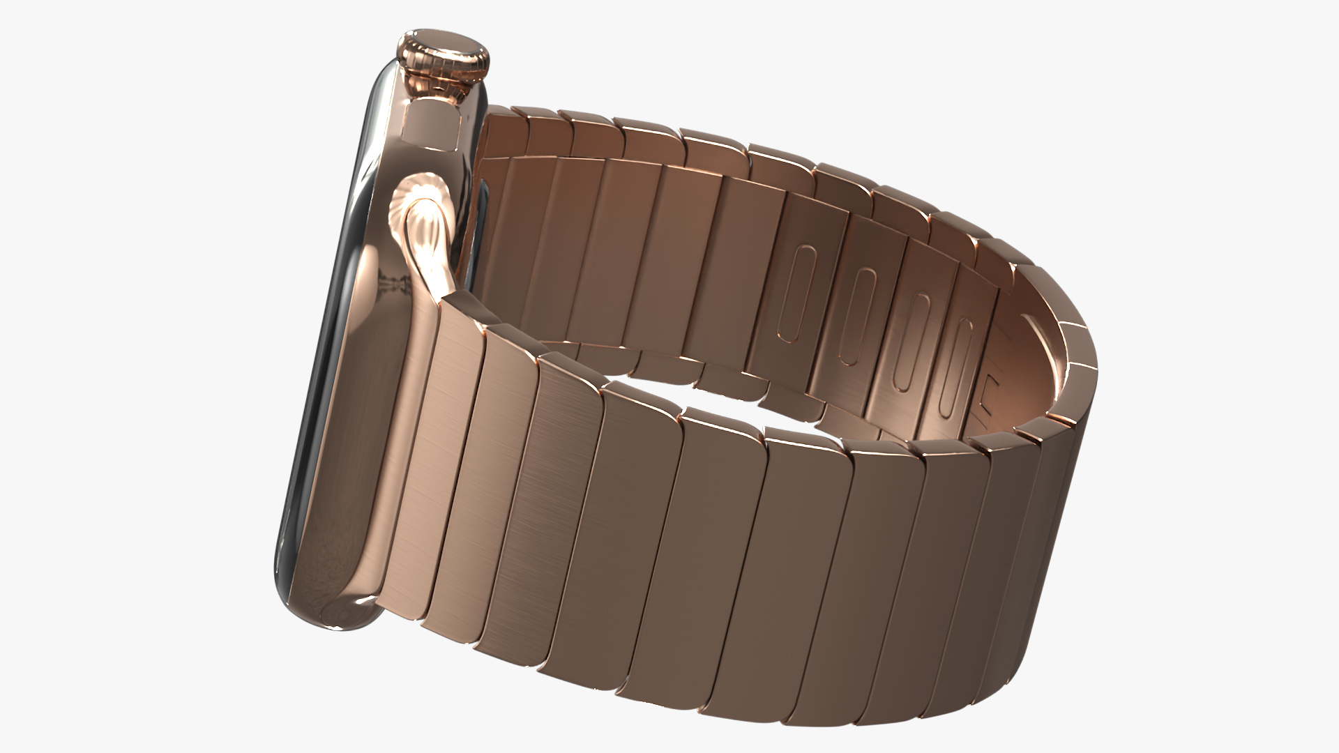 3D model Apple Smartwatch 10 Gold Titanium Display Off