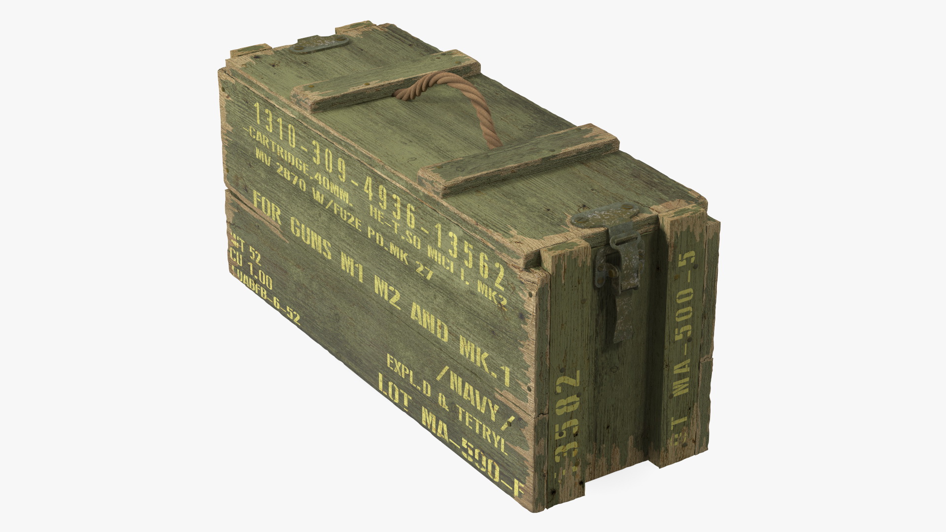 3D model Vintage Military Ammo Box