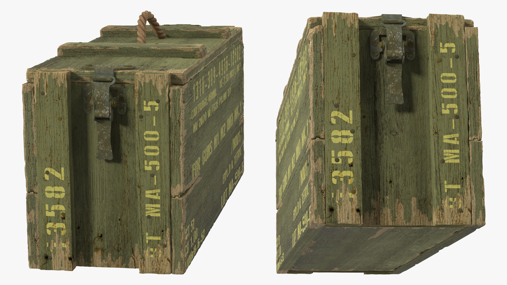 3D model Vintage Military Ammo Box