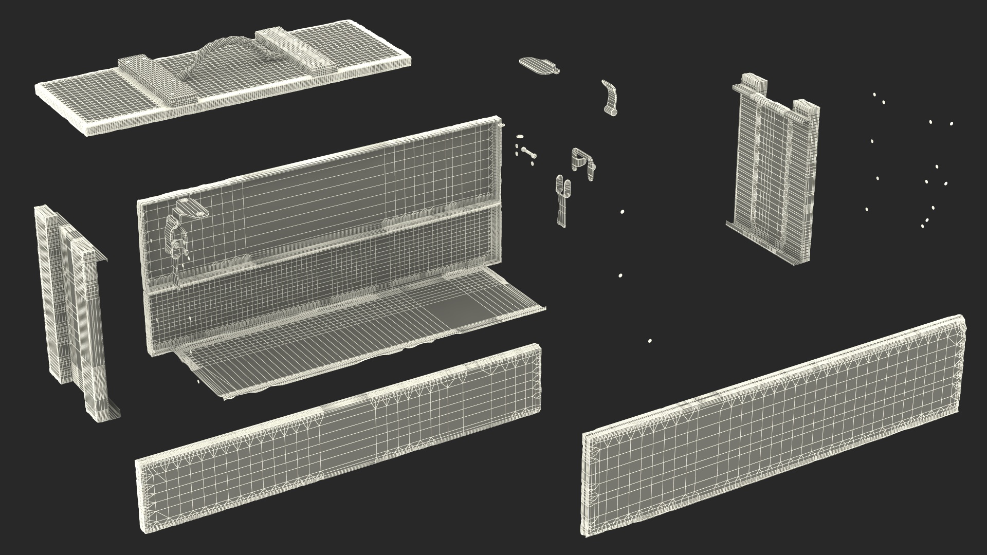 3D model Vintage Military Ammo Box