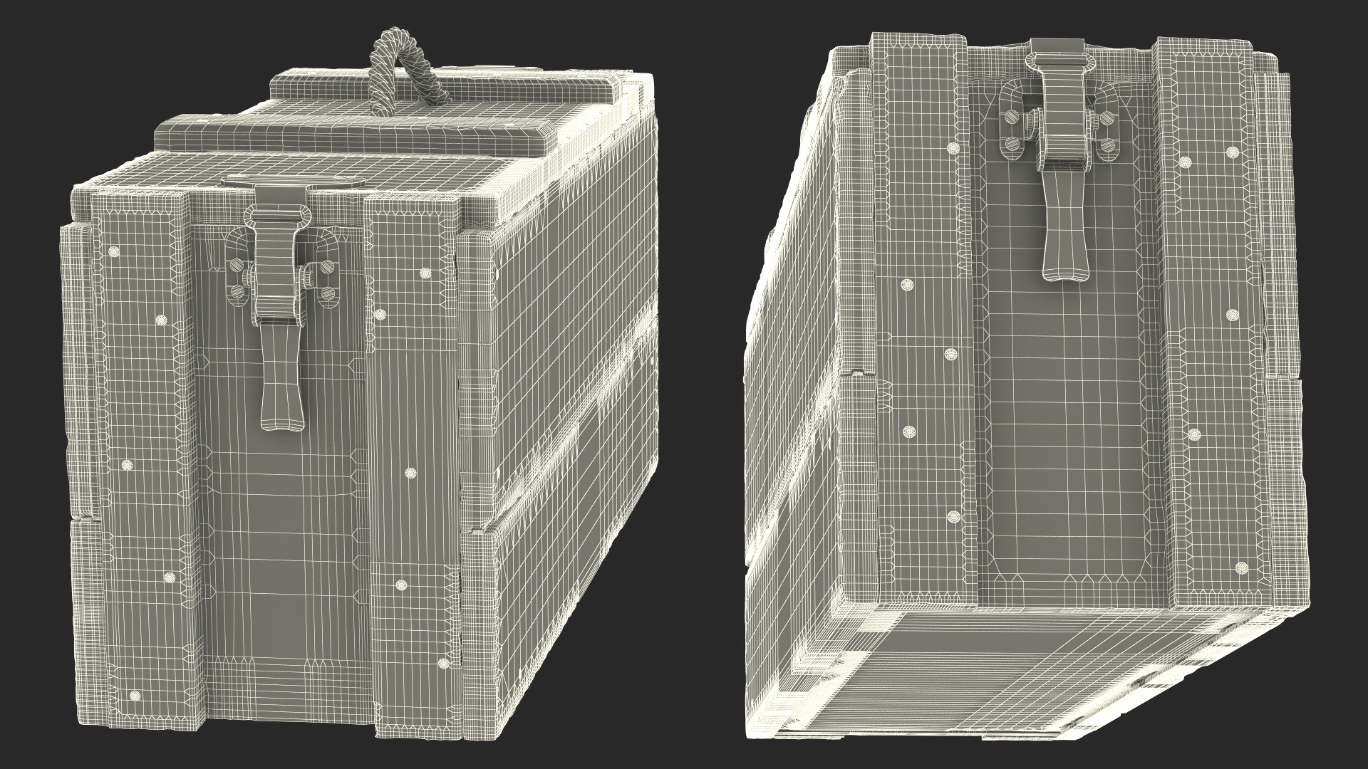 3D model Vintage Military Ammo Box