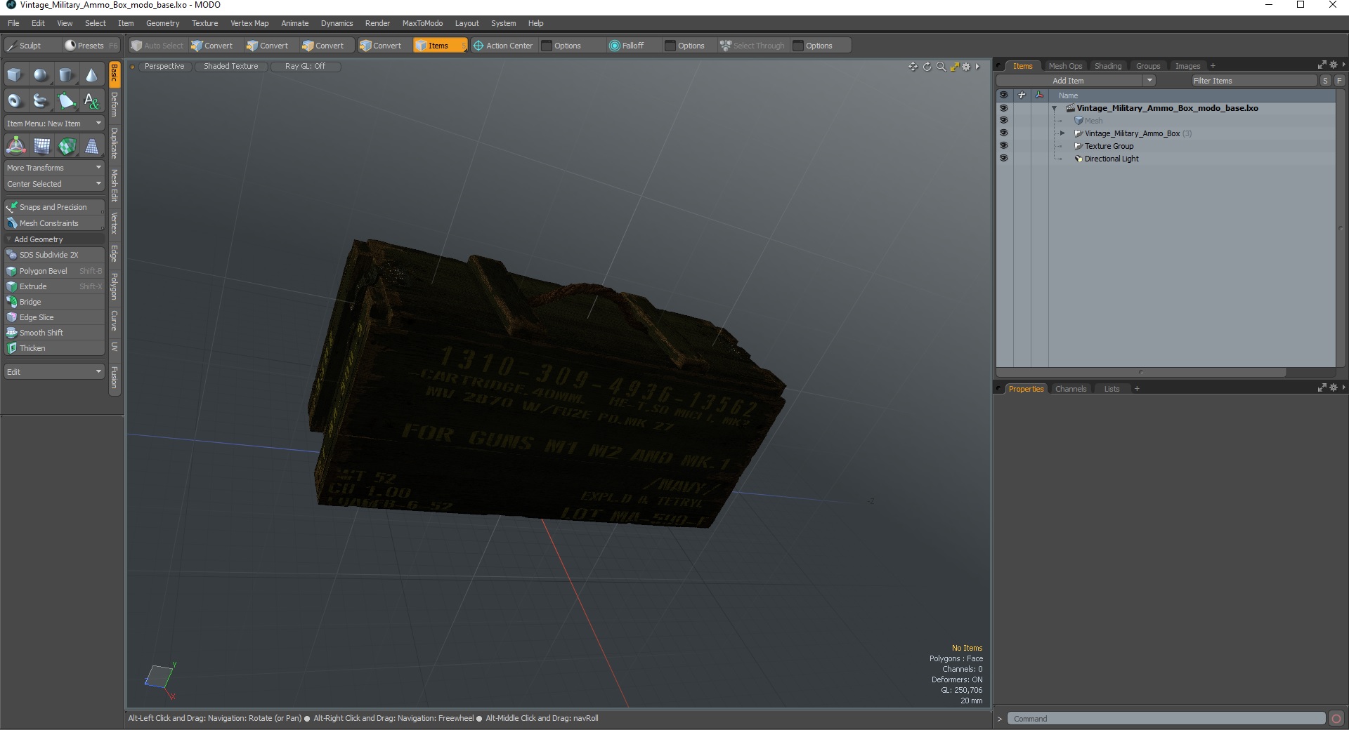 3D model Vintage Military Ammo Box