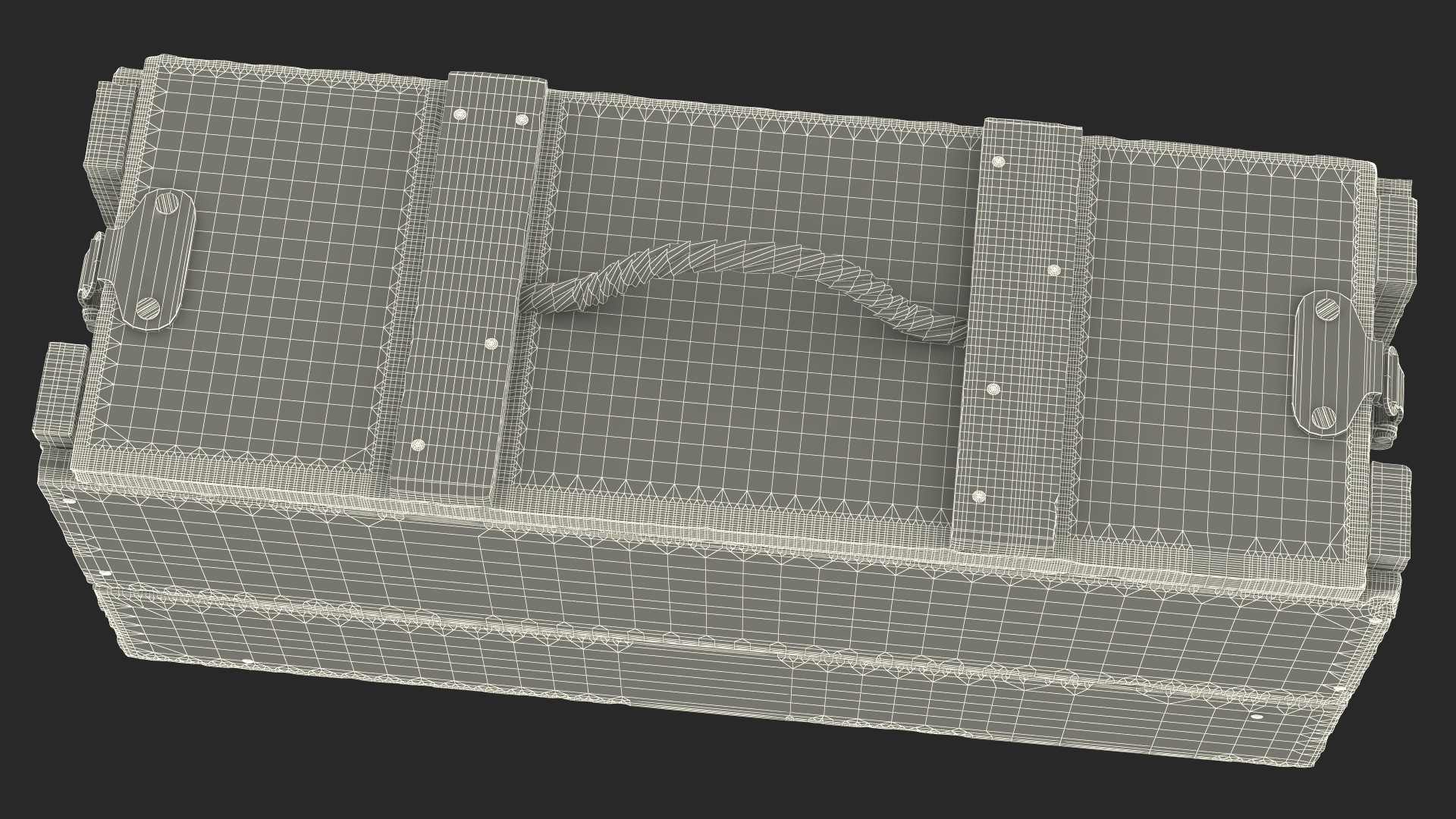 3D model Vintage Military Ammo Box