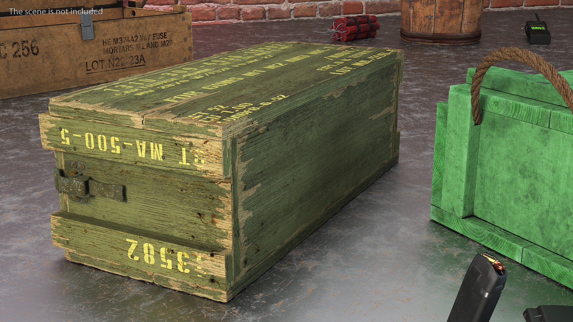 3D model Vintage Military Ammo Box