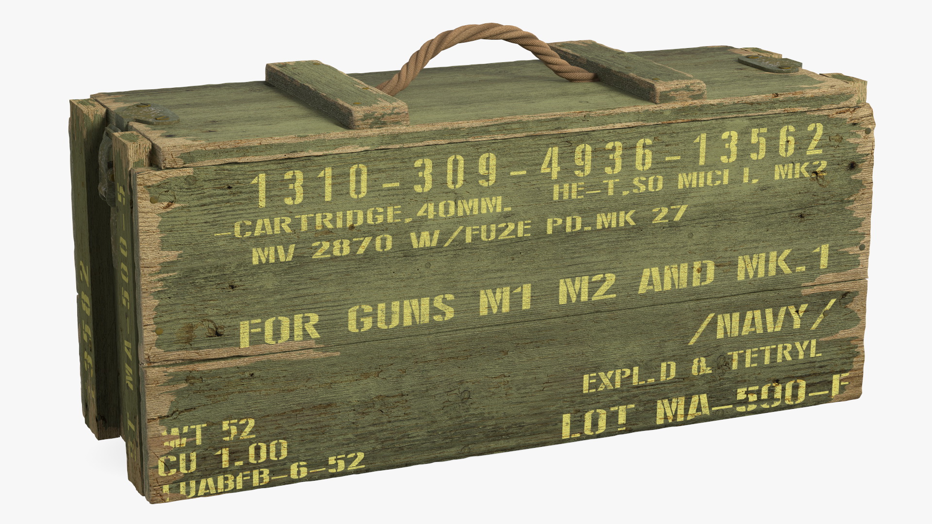 3D model Vintage Military Ammo Box
