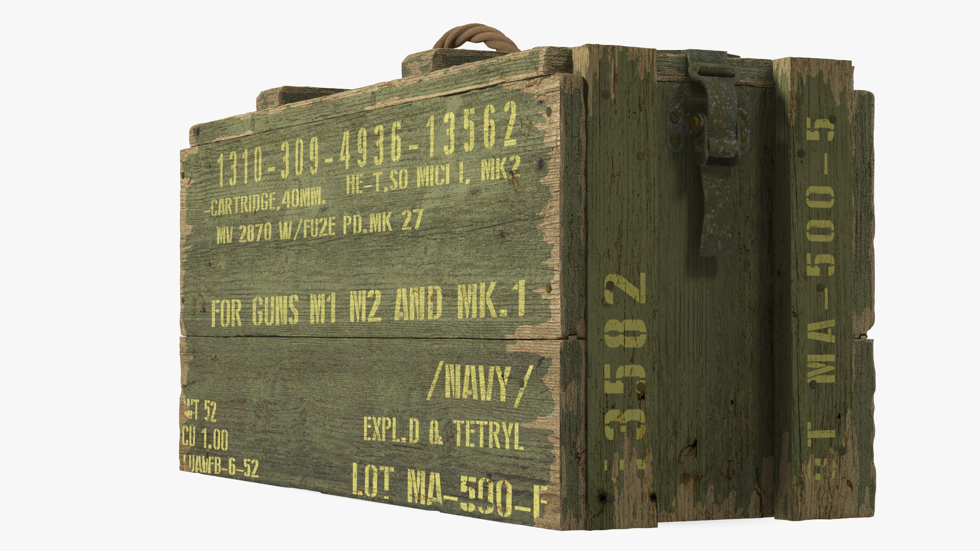 3D model Vintage Military Ammo Box