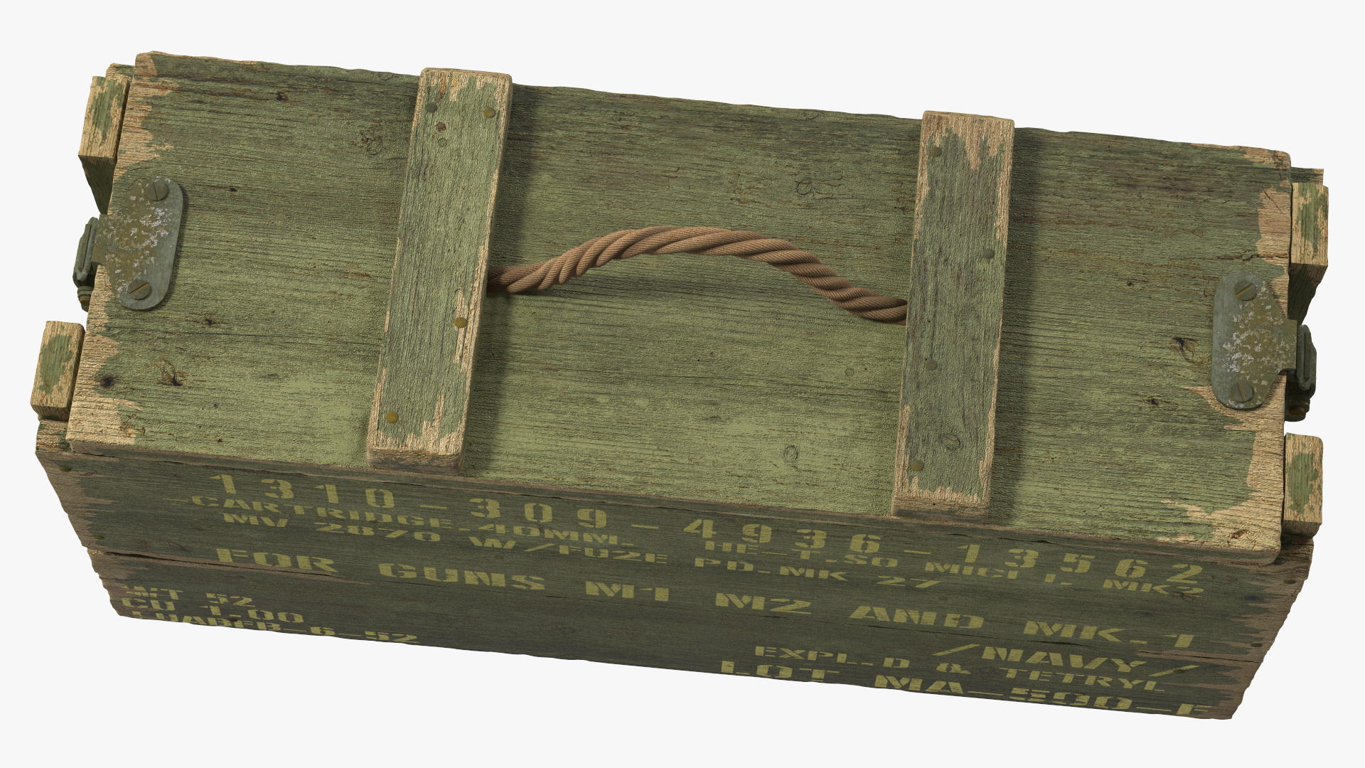 3D model Vintage Military Ammo Box