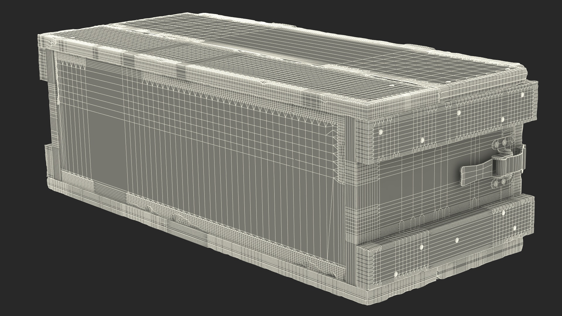 3D model Vintage Military Ammo Box