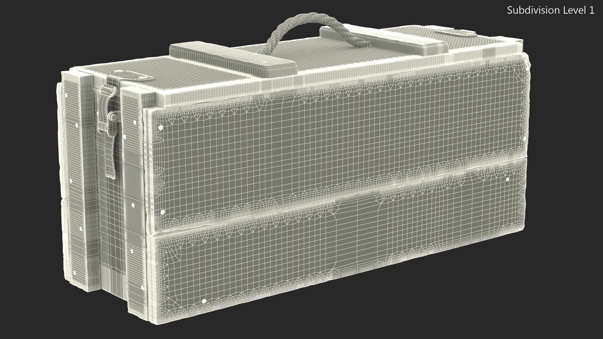 3D model Vintage Military Ammo Box