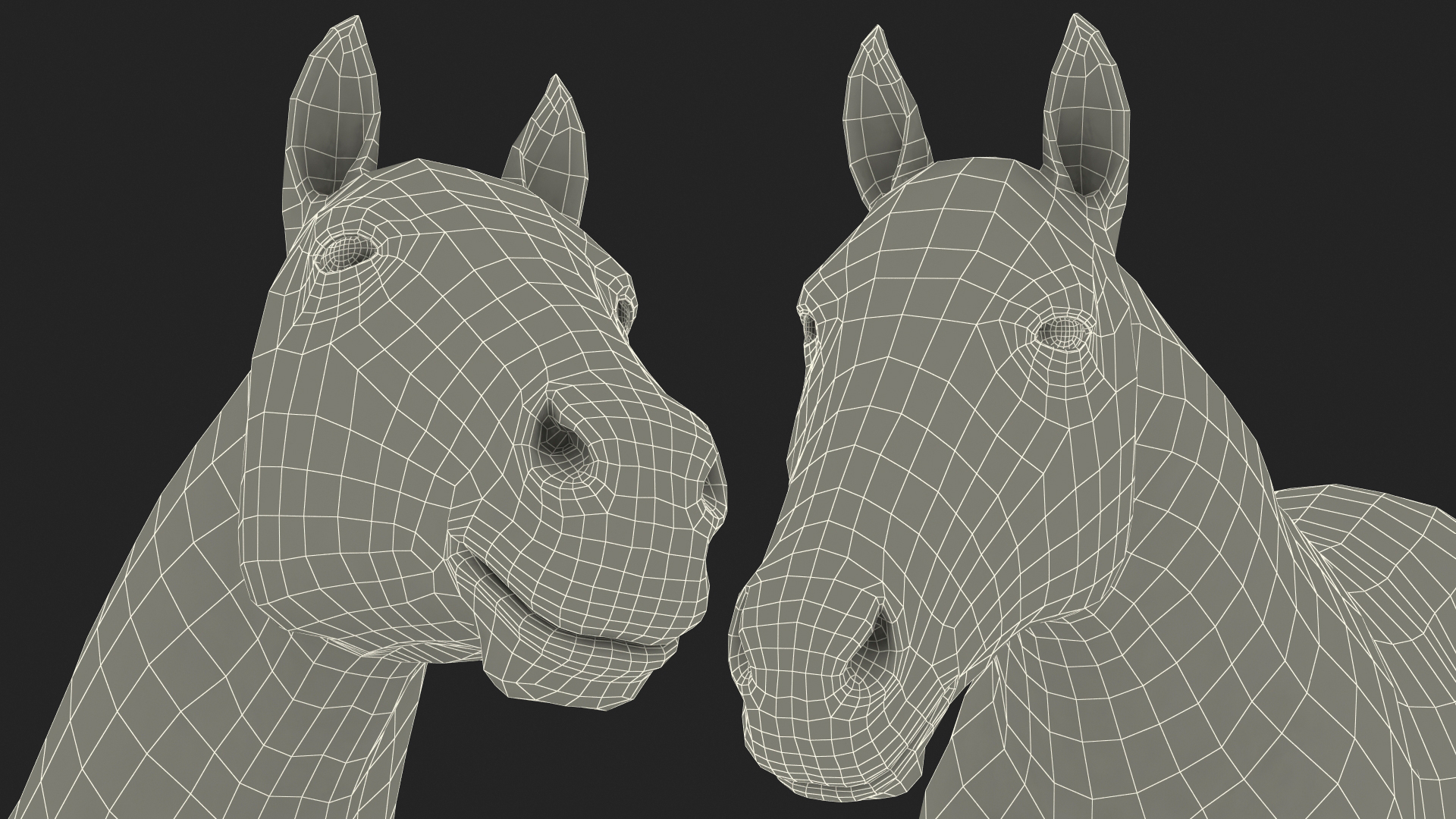 3D Running Bay Horse Fur